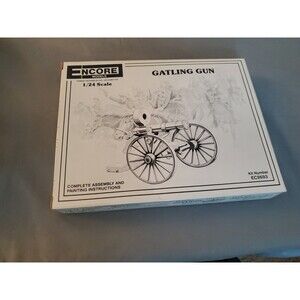 LNIB, Encore Models - Gatling Gun, 1/24 Scale Model Kit